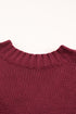 V Neck Drop Shoulder Knitted Sweater
